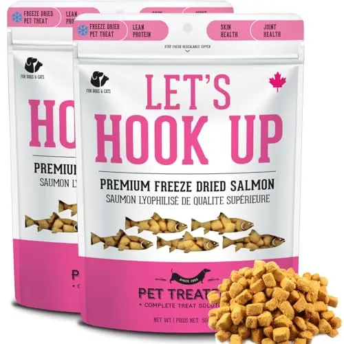 The Granville Island Pet Treatery Freeze Dried Salmon Treats for Dogs & Cats 100g bag