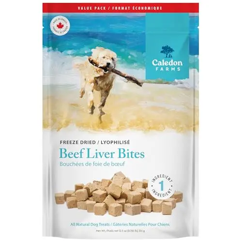 Caledon Farms Freeze Dried Beef Liver Bites dog treats