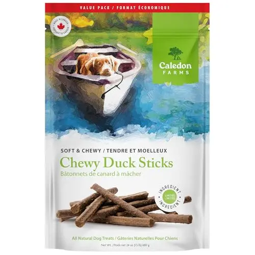 Caledon Farms Chewy Duck Sticks dog treats value pack