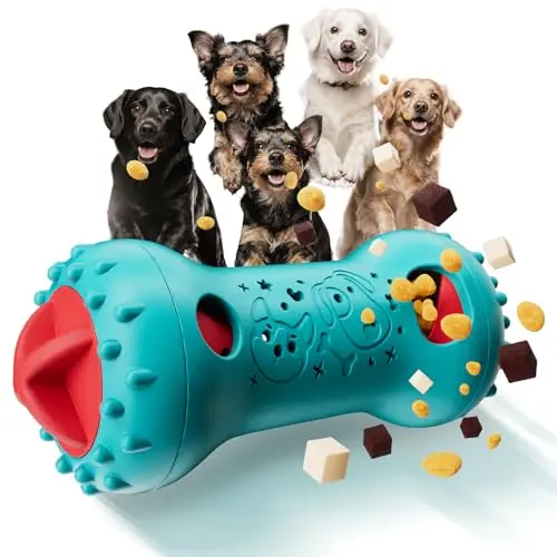 knitly bone-shaped adjustable treat dispensing dog toy