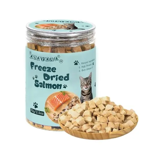 Jijycal freeze-dried salmon topper in can