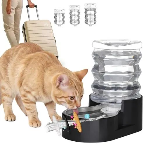 RIZZARI compact stainless steel filtered dog water dispenser