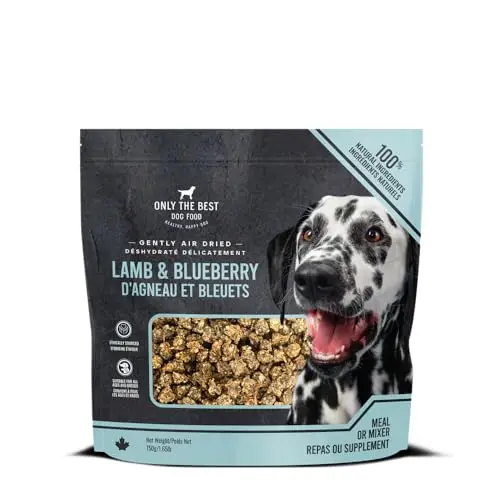 Only The Best Air-Dried Lamb Blueberry dog food bag