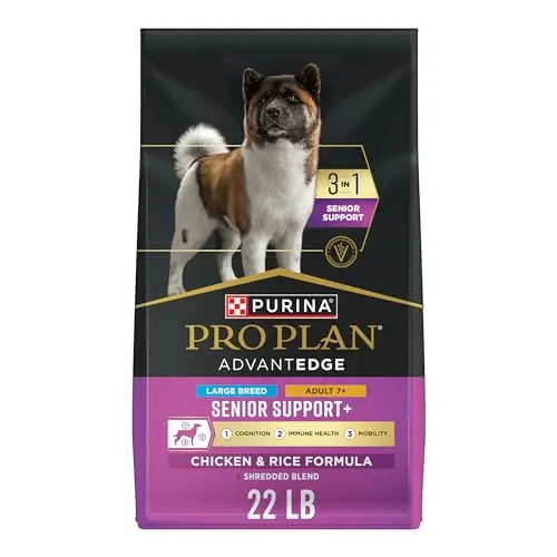 Purina Pro Plan AdvantEDGE Senior Support+ large breed chicken dry dog food bag