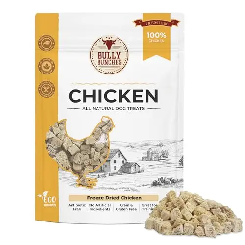 Freeze dried chicken dog treats