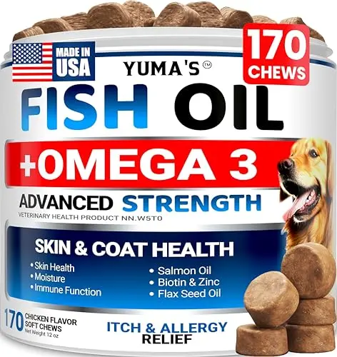 YUMA'S Omega 3 Fish Oil soft chews jar