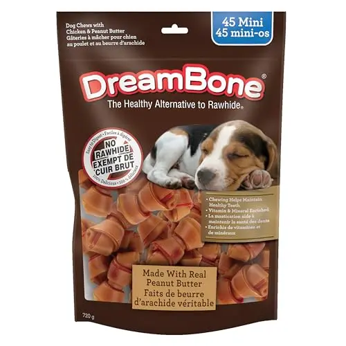 DreamBone Mini Bones Peanut Butter 45 Count