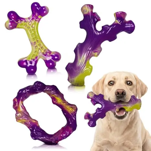 Frienhund 3-pack purple nylon dog chew toys