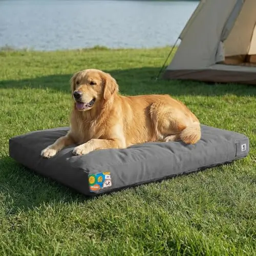 Sytopia Canvas Outdoor Indestructible Dog Bed for Extra Large Dogs