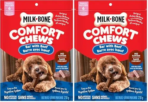 Milk-Bone Comfort Chews Rawhide Free Small Bar Dog Treats